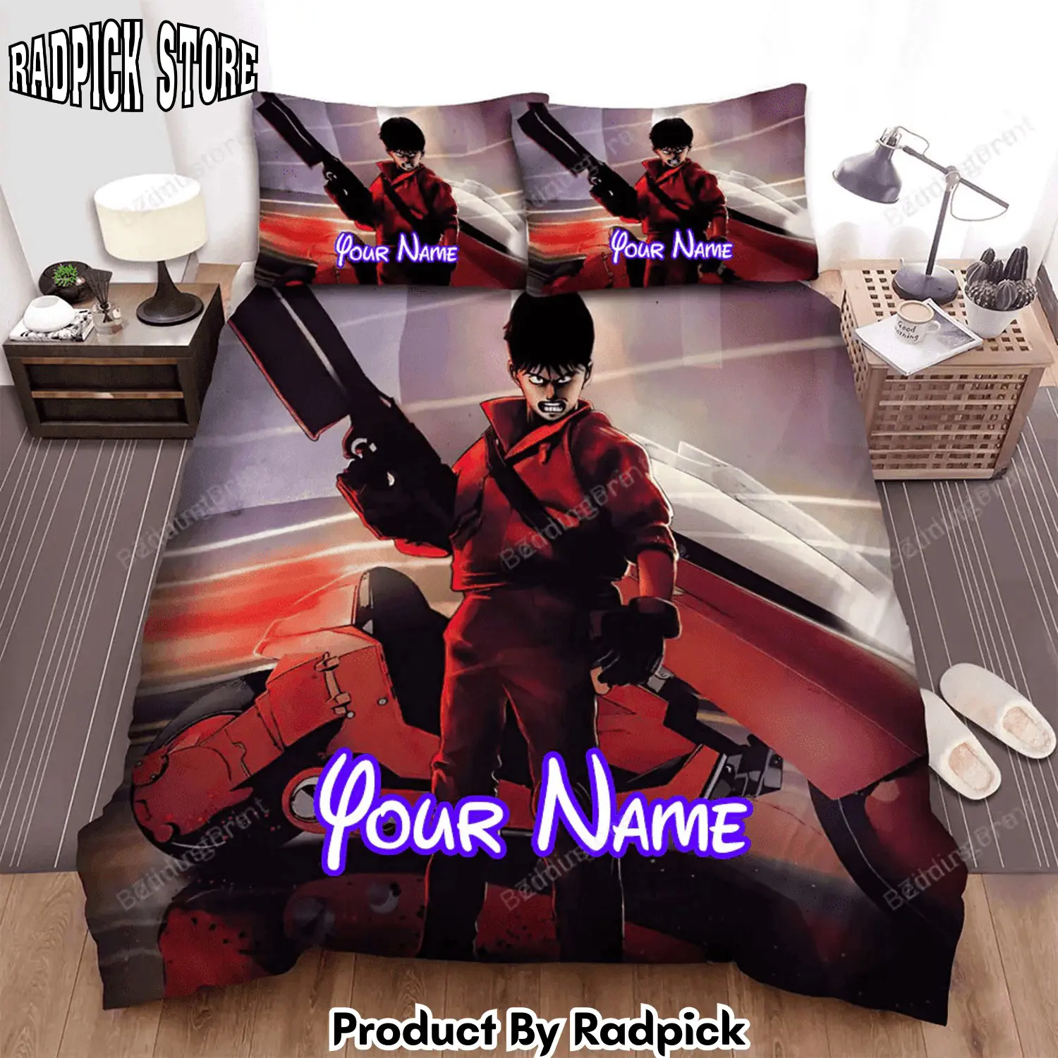 Radpick anime society biker bed sheets duvet cover personalized name bedding sets rp3278746